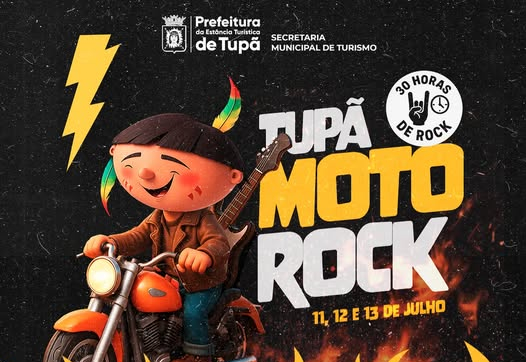 Tupã Moto Rock: festival inédito vai unir estilo de vida, gastronomia e música